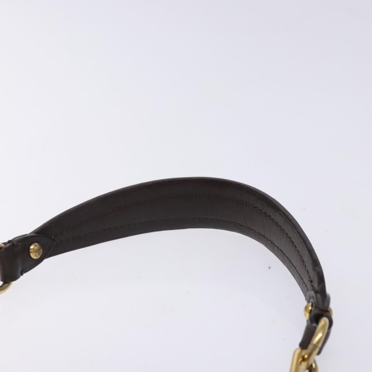 Louis Vuitton Charms Pochette Pvc Over Printed Silk Brown Canvas Clutche & Pouche Bag (Pre-Owned)