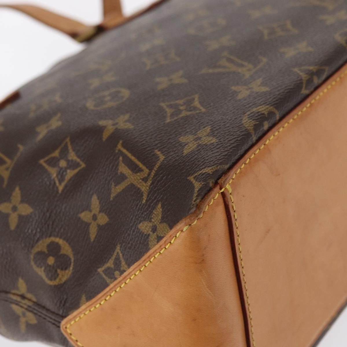 Louis Vuitton Cabas Mezzo Monogram Canvas Brown Canvas Tote Bag Bag (Pre-Owned)