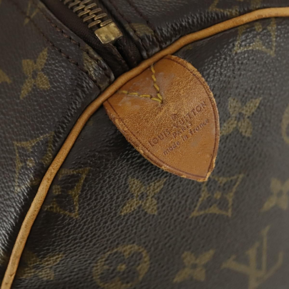 Louis Vuitton Keepall Bag Monogram Canvas Brown Canvas Travel Bag Bag (Pre-Owned)