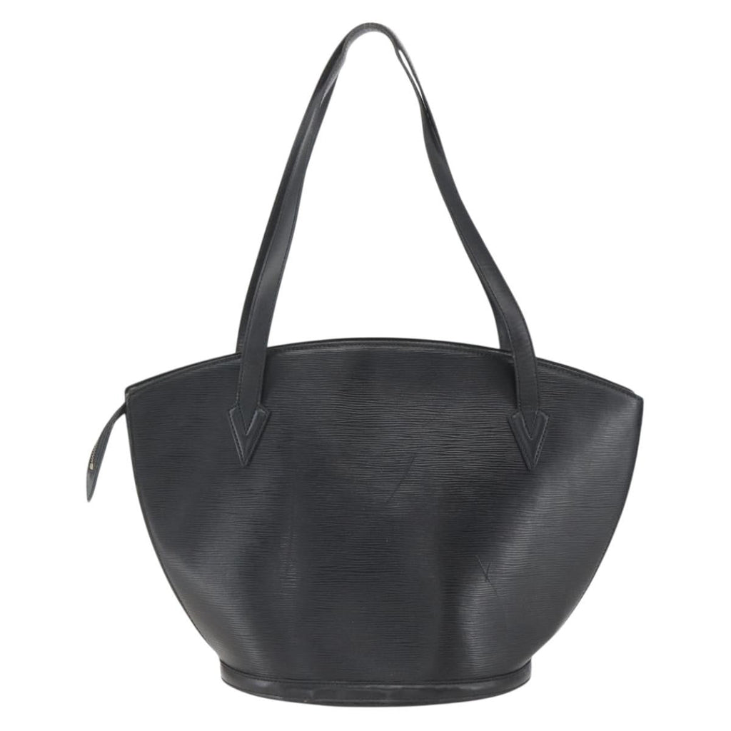 Louis Vuitton Saint Jacques Handbag Epi Leather Black Leather Handbag (Pre-Owned)