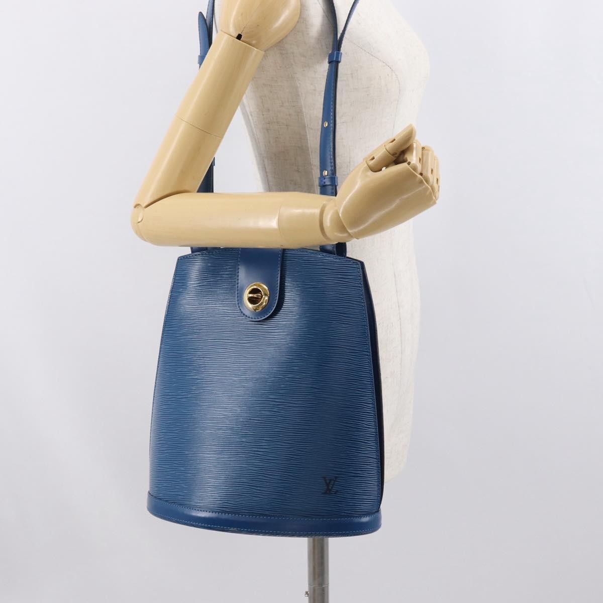Louis Vuitton Cluny Shoulder Bag Epi Leather Blue Leather Shoulder Bag Bag (Pre-Owned)
