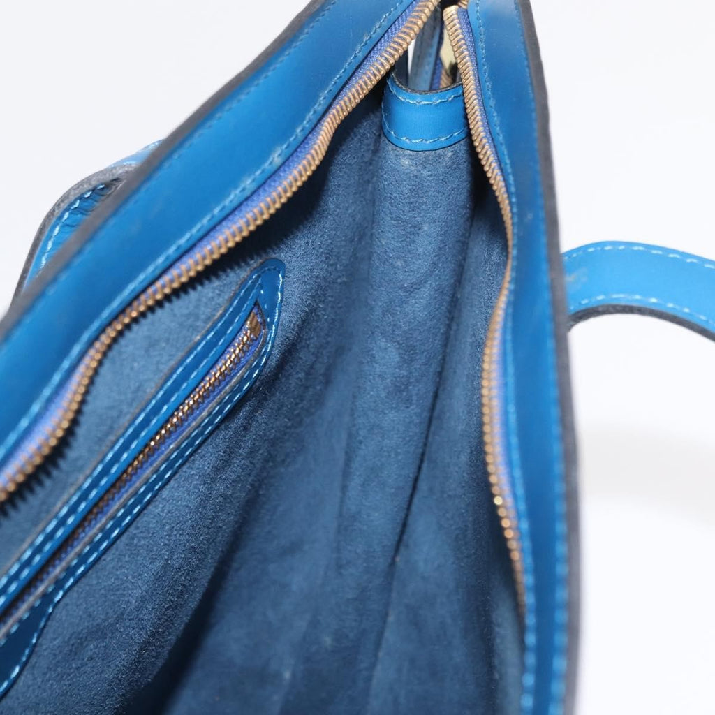 Louis Vuitton Saint Jacques Handbag Epi Leather Blue Leather Shoulder Bag Bag (Pre-Owned)