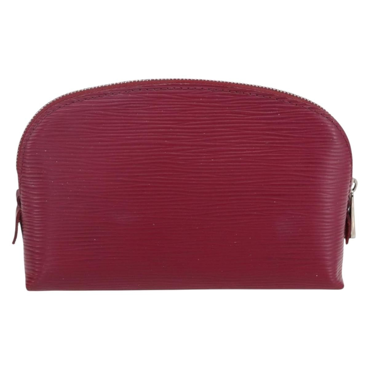 Louis Vuitton Cosmetic Pouch Epi Leather Burgundy Leather Clutche & Pouche Bag (Pre-Owned)