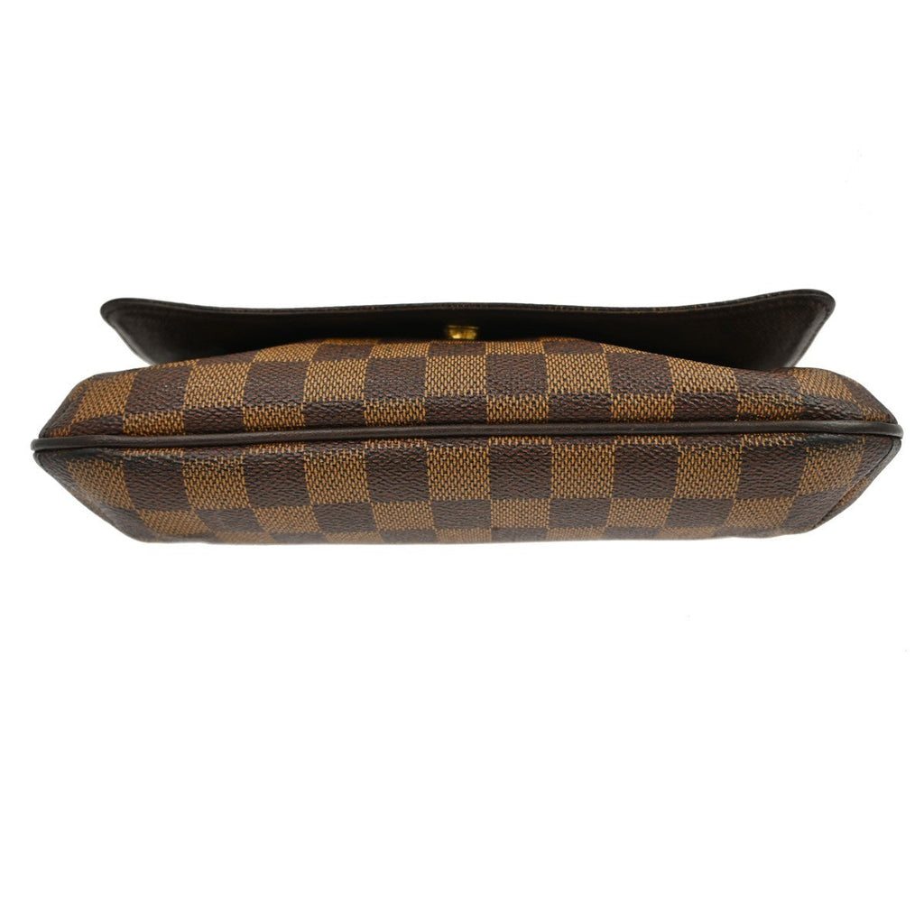 Louis Vuitton Musette Tango Handbag Damier Brown Canvas Shoulder Bag Bag (Pre-Owned)