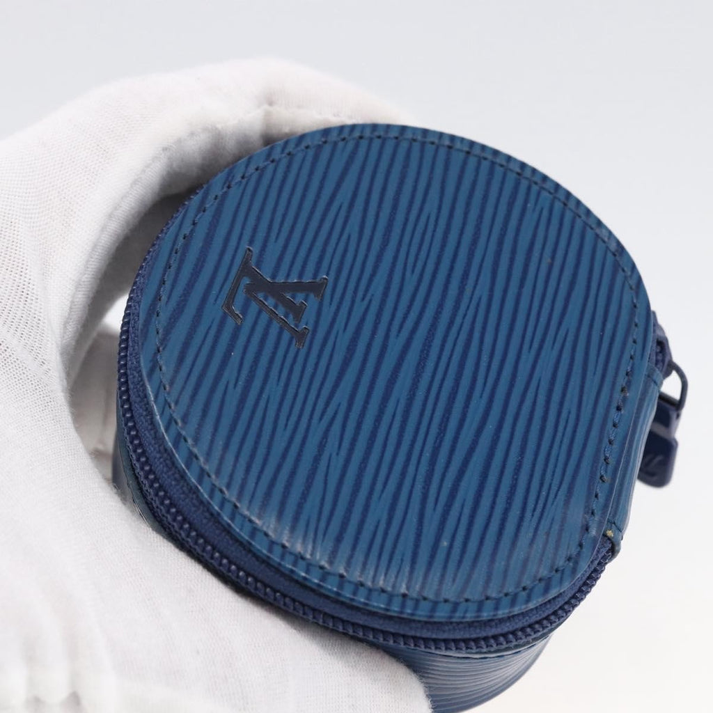 Louis Vuitton Ecrin Bijoux Jewelry Case Epi Leather Blue Leather Clutche & Pouche Bag (Pre-Owned)