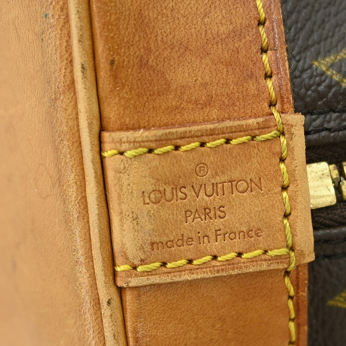 Louis Vuitton Alma Handbag Monogram Canvas Brown Canvas Handbag (Pre-Owned)
