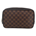 Louis Vuitton Trousse Toilette Damier Canvas Brown Canvas Clutche & Pouche Bag (Pre-Owned)