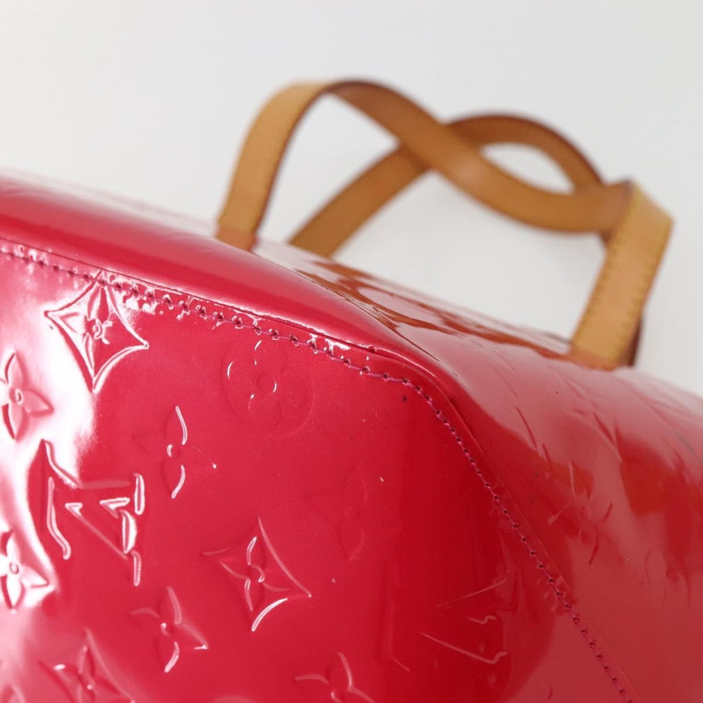 Louis Vuitton Bellevue Handbag Monogram Vernis Pink Patent_Leather Tote Bag Bag (Pre-Owned)