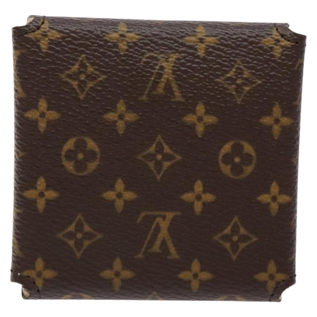 Louis Vuitton Case Jewelry Box Canvas Brown Canvas Wallets Accessory (Pre-Owned)