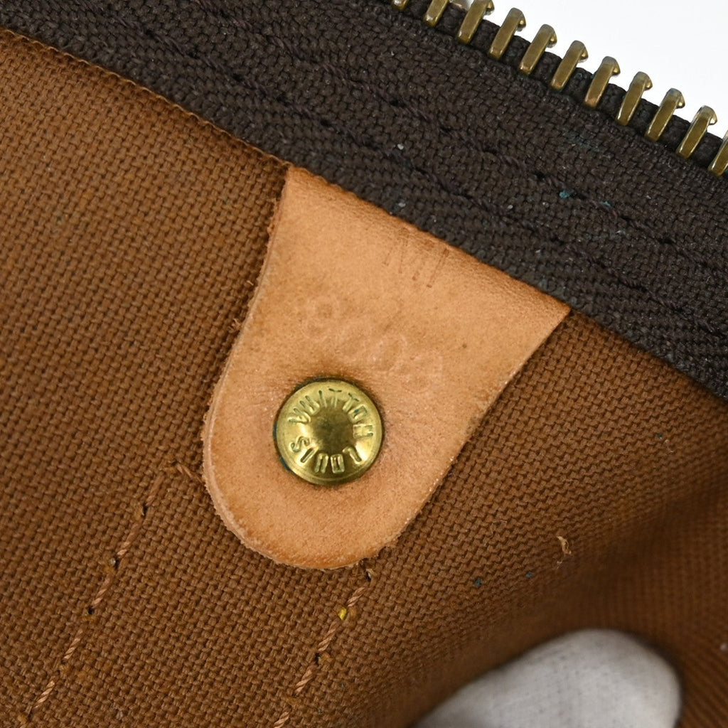Louis Vuitton Keepall Bag Monogram Canvas Brown Canvas Travel Bag Bag (Pre-Owned)