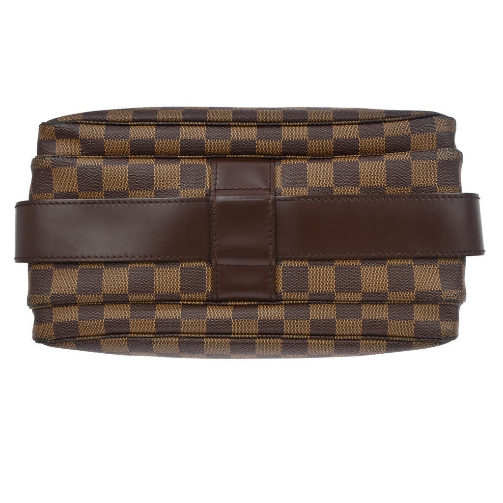 Louis Vuitton Naviglio Handbag Damier Brown Canvas Shoulder Bag Bag (Pre-Owned)