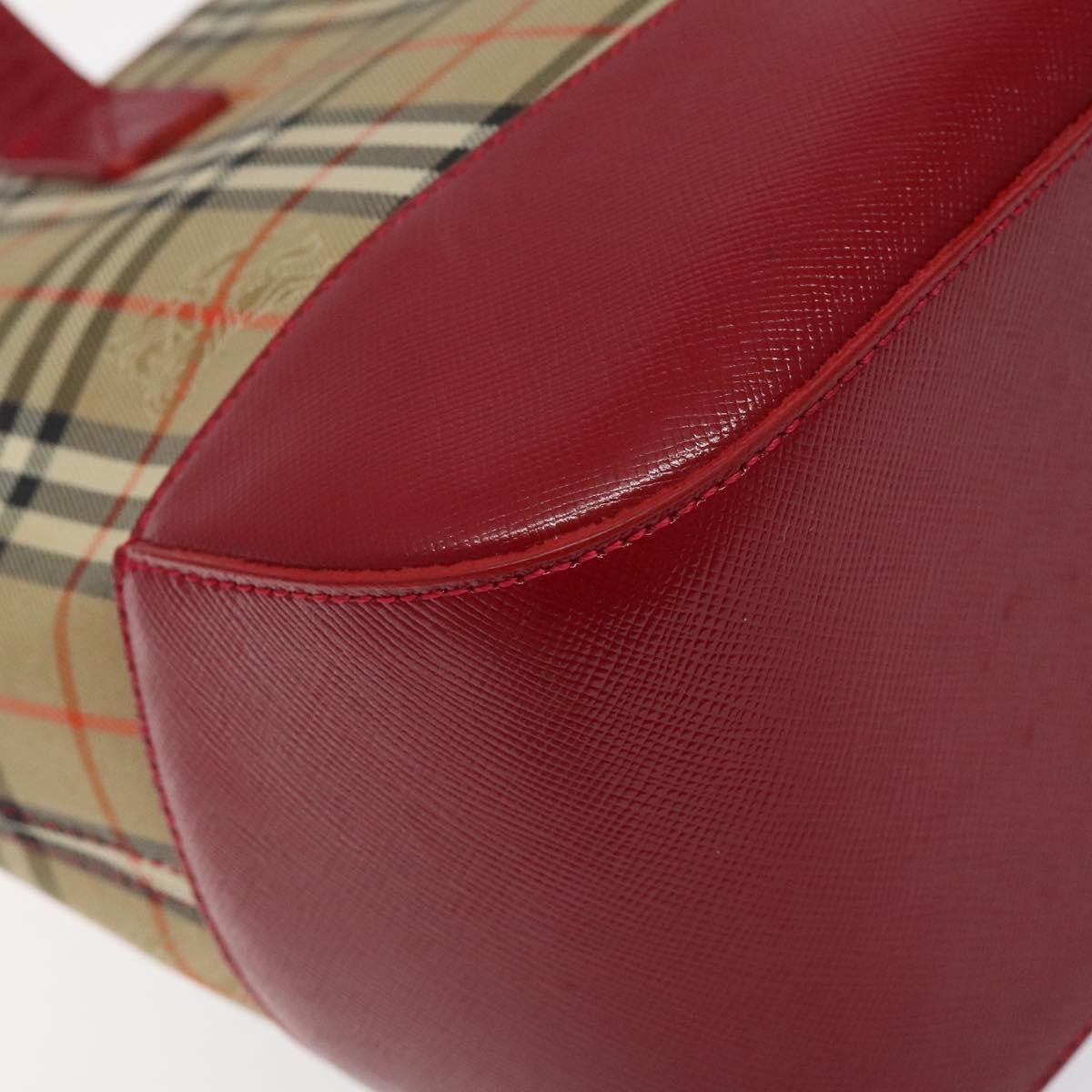 Burberry Nova Check Handbag Nova Check Canvas And Leather Beige Canvas Handbag (Pre-Owned)