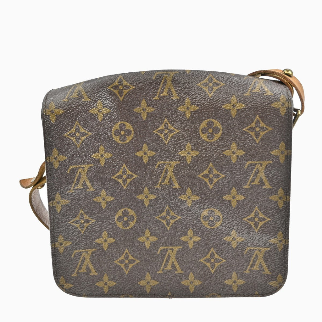 Louis Vuitton Cartouchiere Handbag Monogram Canvas Brown Canvas Shoulder Bag Bag (Pre-Owned)