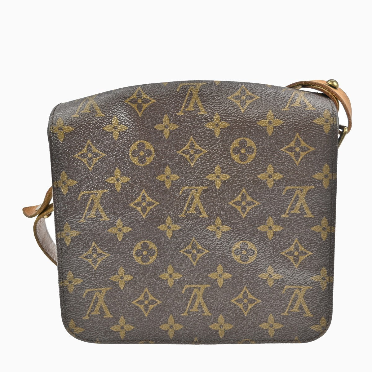 Louis Vuitton Cartouchiere Handbag Monogram Canvas Brown Canvas Shoulder Bag Bag (Pre-Owned)