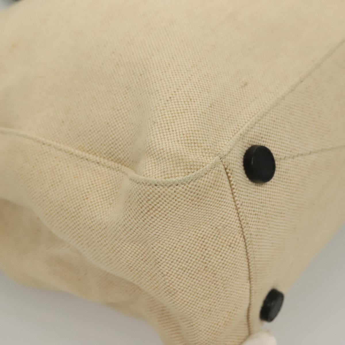Prada Sport Tote Bag Canvas Beige Canvas Tote Bag Bag (Pre-Owned)
