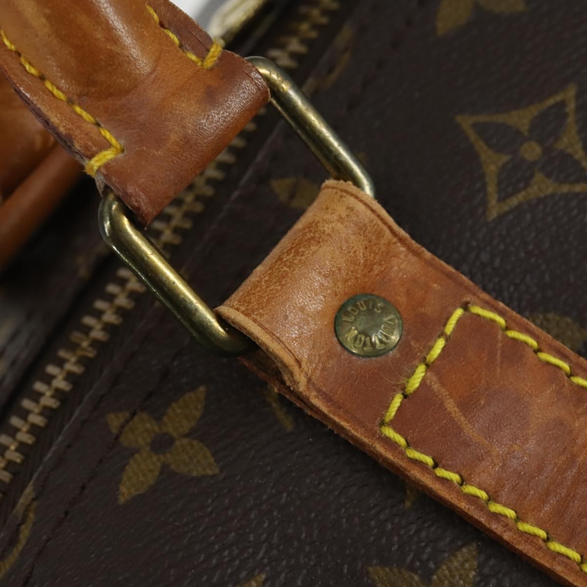 Louis Vuitton Keepall Bag Monogram Canvas Brown Canvas Travel Bag Bag (Pre-Owned)