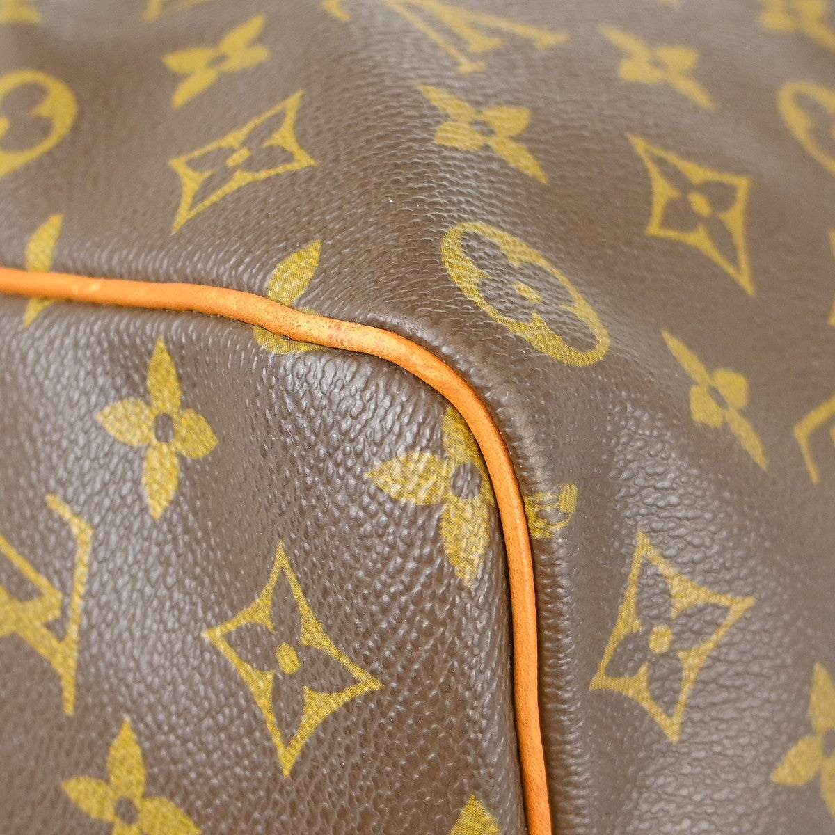 Louis Vuitton Keepall Bag Monogram Canvas Brown Canvas Travel Bag Bag (Pre-Owned)