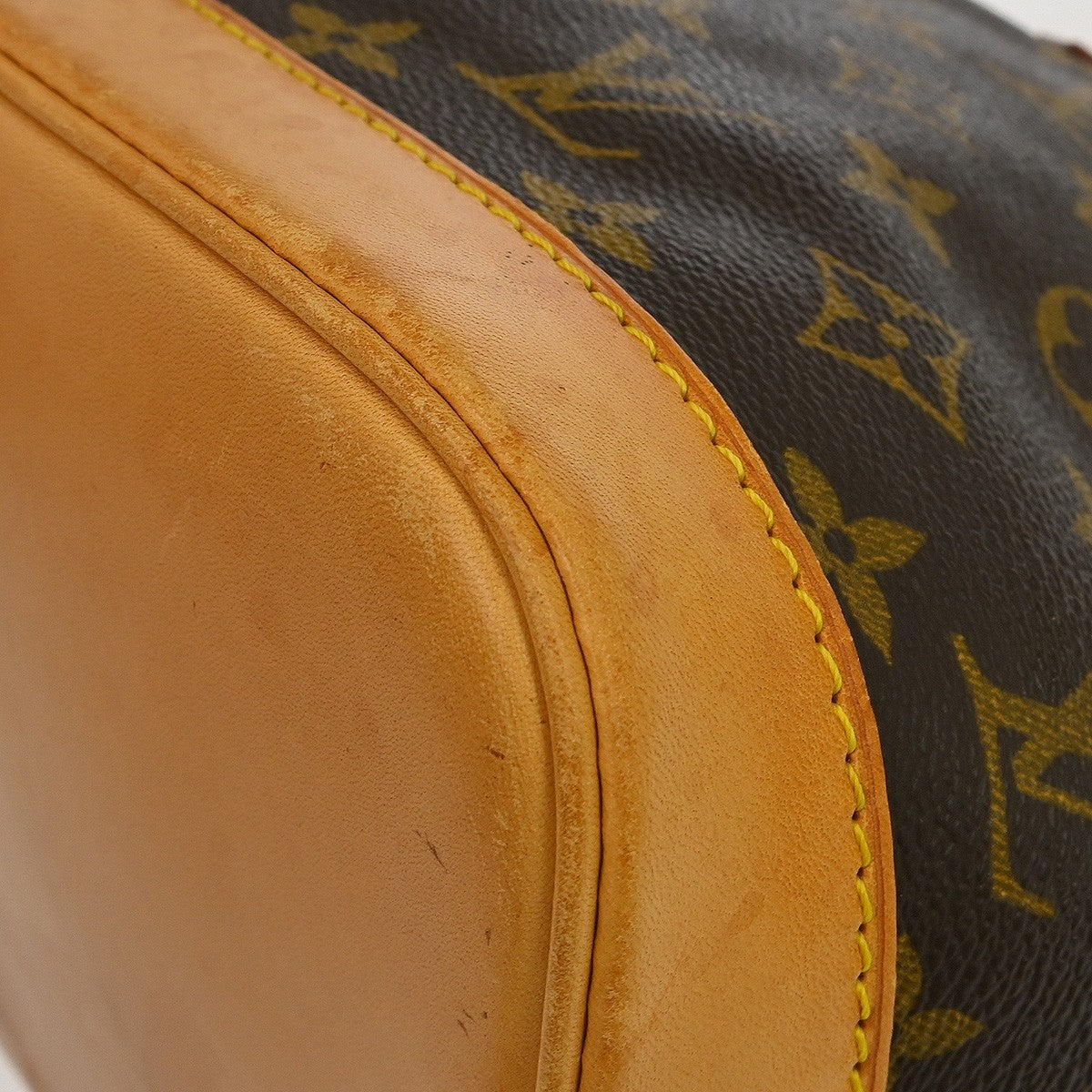Louis Vuitton Alma Handbag Monogram Canvas Brown Canvas Handbag (Pre-Owned)
