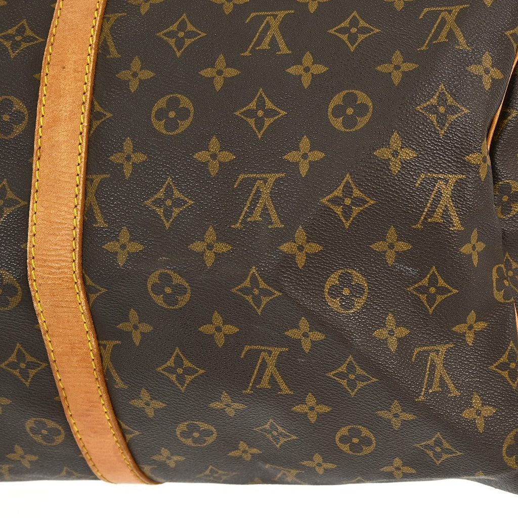 Louis Vuitton Keepall Bag Monogram Canvas Brown Canvas Travel Bag Bag (Pre-Owned)