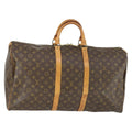 Louis Vuitton Keepall Bag Monogram Canvas Brown Canvas Travel Bag Bag (Pre-Owned)