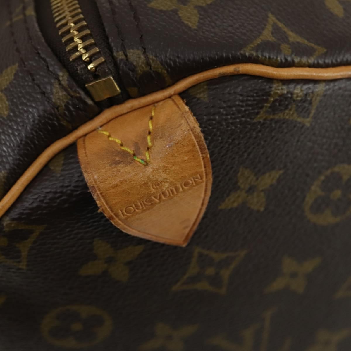 Louis Vuitton Keepall Bag Monogram Canvas Brown Canvas Travel Bag Bag (Pre-Owned)