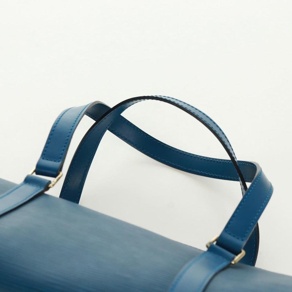 Louis Vuitton Soufflot Handbag Epi Leather Blue Leather Shoulder Bag Bag (Pre-Owned)
