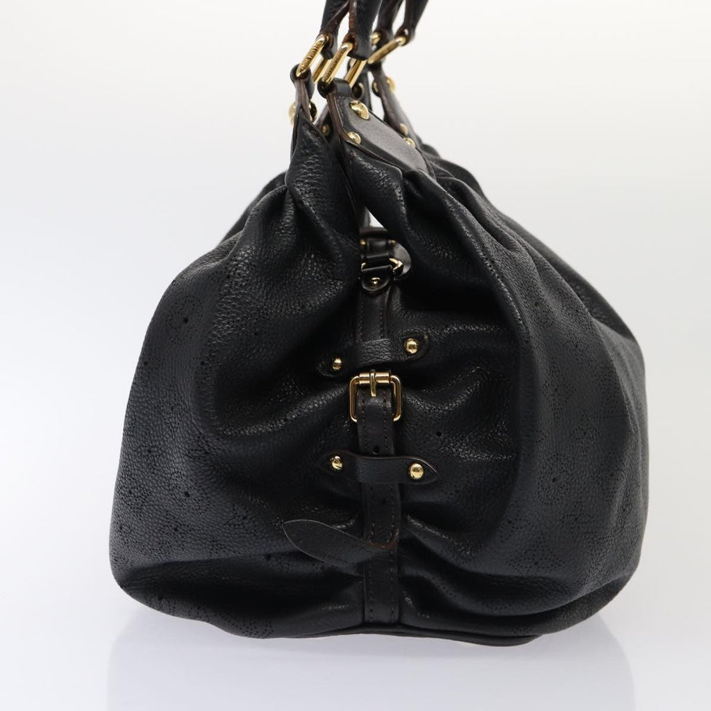 Louis Vuitton Xl Hobo Mahina Leather Black Leather Handbag (Pre-Owned)