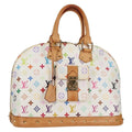 Louis Vuitton Alma Handbag Monogram Multicolor White Canvas Bag (Pre-Owned)