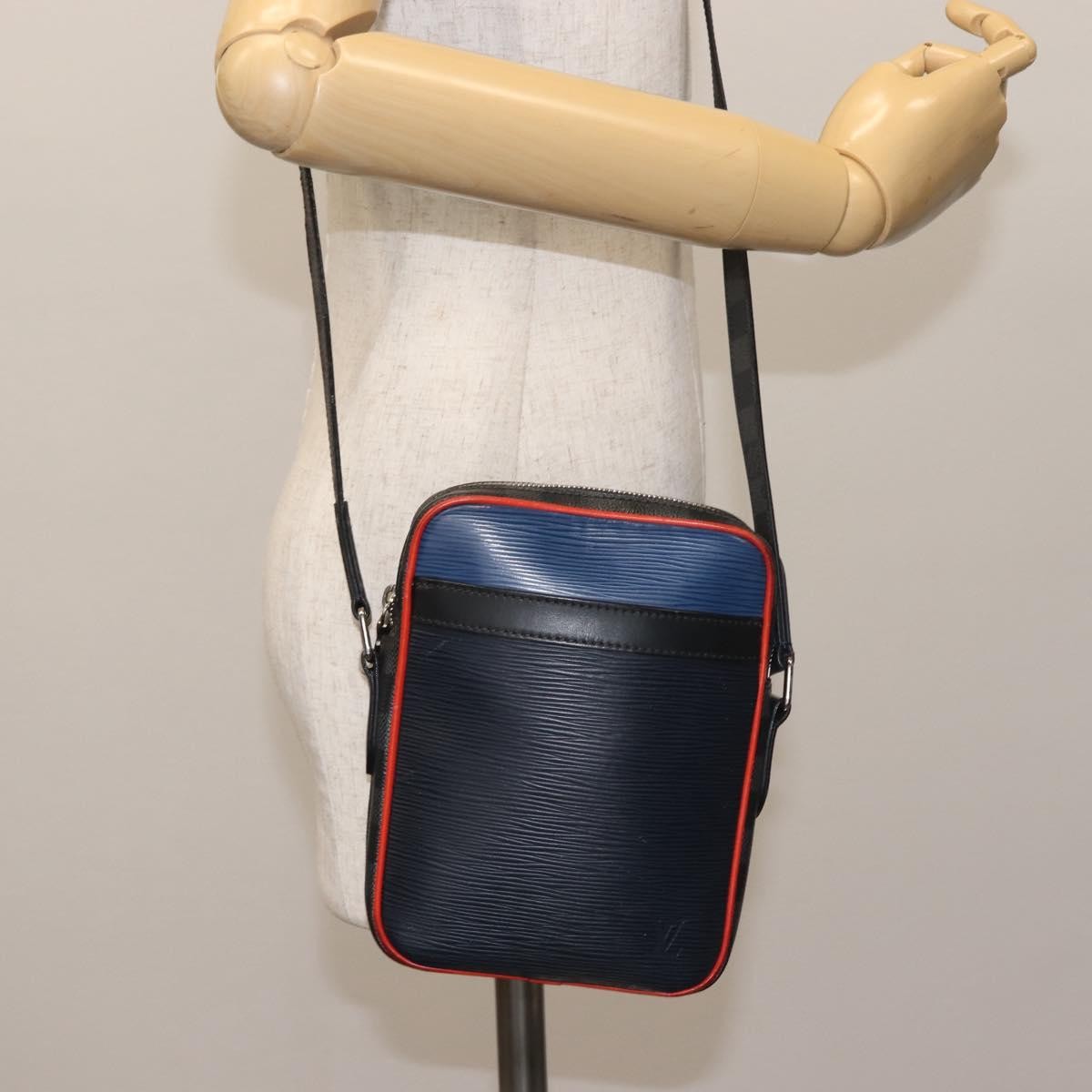 Louis Vuitton Danube Handbag Epi Leather Navy Leather Bag (Pre-Owned)
