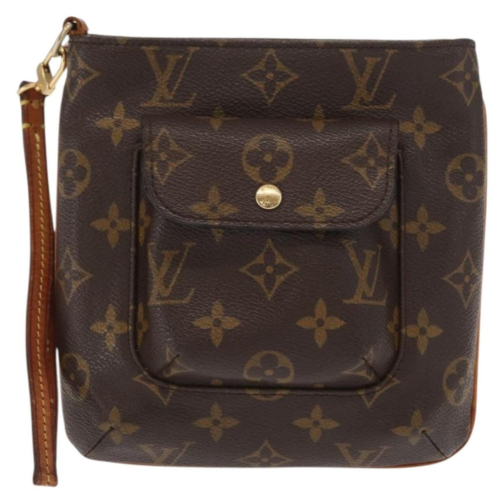 Louis Vuitton Partition Wristlet Clutch Monogram Canvas Brown Canvas Clutche & Pouche Bag (Pre-Owned)
