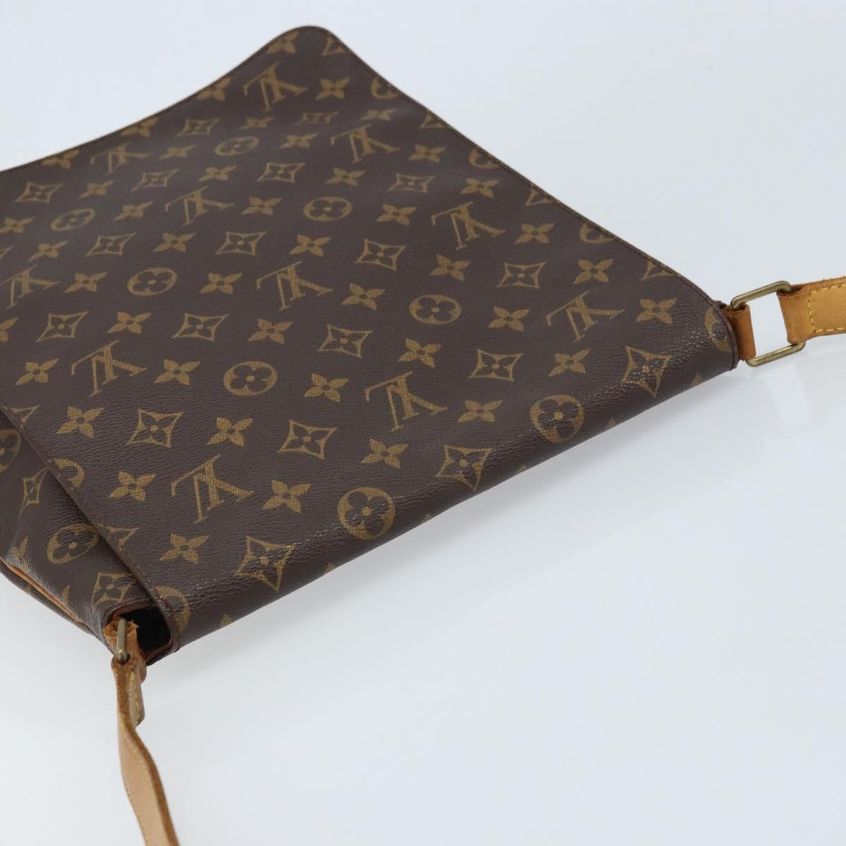 Louis Vuitton Musette Handbag Monogram Canvas Brown Canvas Shoulder Bag Bag (Pre-Owned)