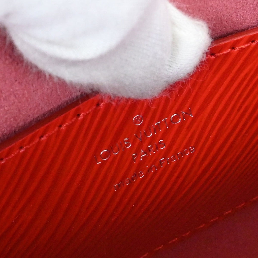Louis Vuitton Twist Handbag Epi Leather Red Leather Shoulder Bag Bag (Pre-Owned)