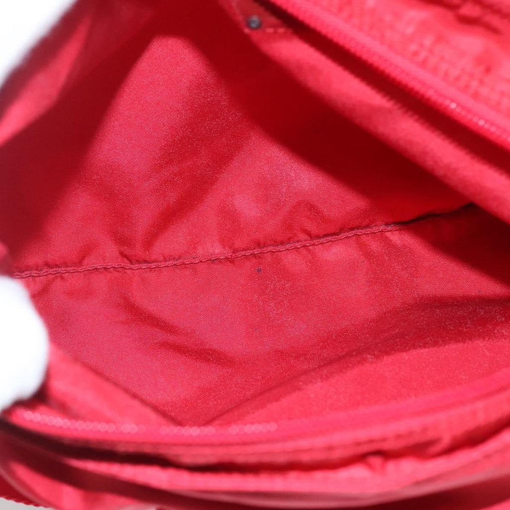 Prada Flat Messenger Bag Tessuto Red Nylon Shoulder Bag Bag (Pre-Owned)