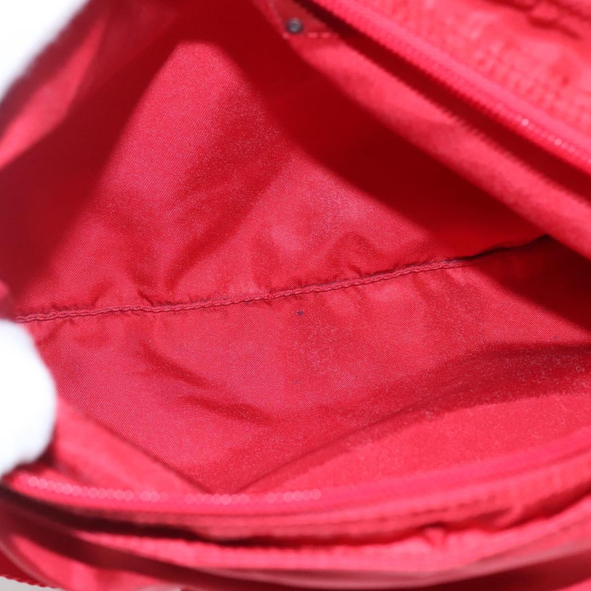 Prada Flat Messenger Bag Tessuto Red Nylon Shoulder Bag Bag (Pre-Owned)