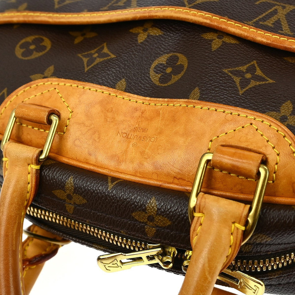 Louis Vuitton Trouville Handbag Monogram Canvas Brown Canvas Handbag (Pre-Owned)