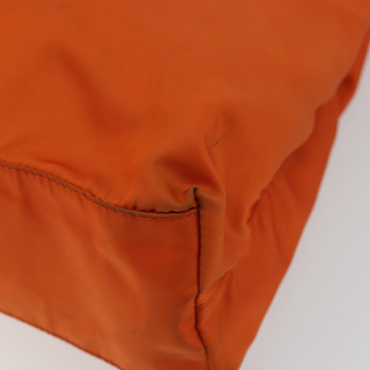 Prada Vintage Tote Tessuto Orange Nylon Tote Bag Bag (Pre-Owned)
