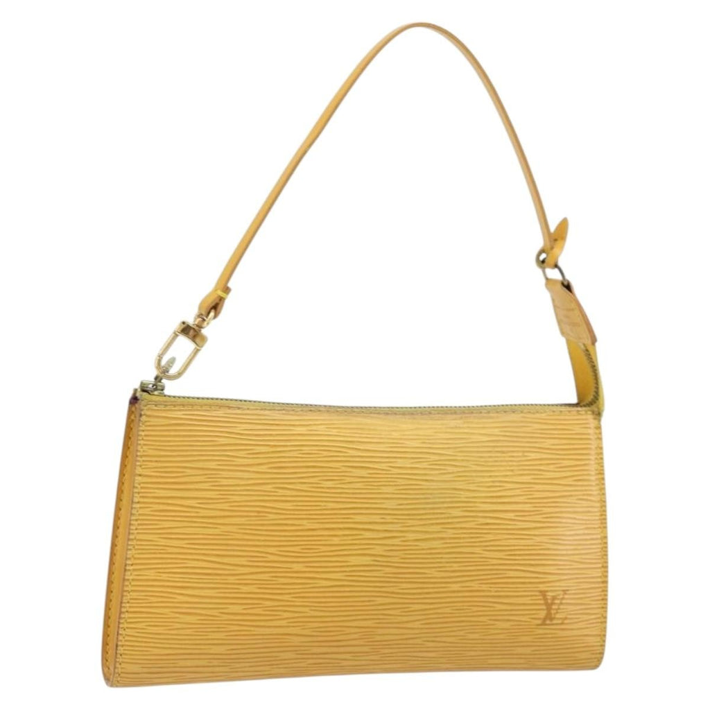 Louis Vuitton Pochette Accessoires Epi Leather Yellow Leather Clutche & Pouche Bag (Pre-Owned)