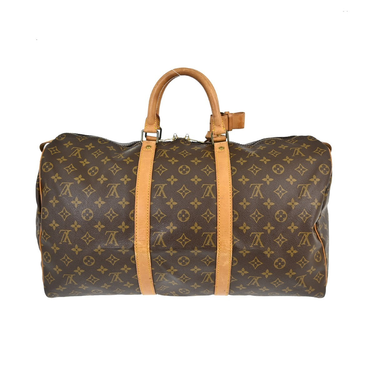 Louis Vuitton Keepall Bag Monogram Canvas Brown Canvas Travel Bag Bag (Pre-Owned)