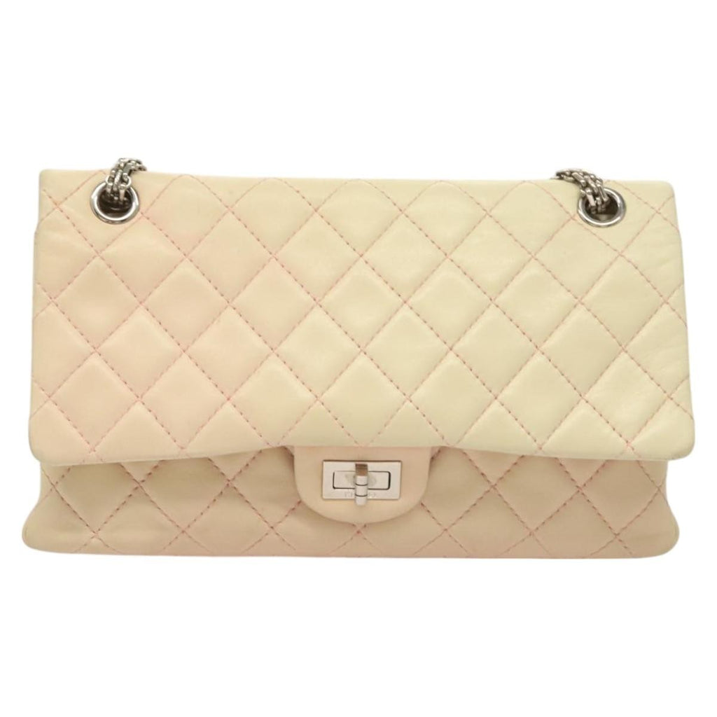 Chanel Reissue 2.55 Flap Bag Quilted Calfskin Pink Lamb_Skin Bag (Pre-Owned)
