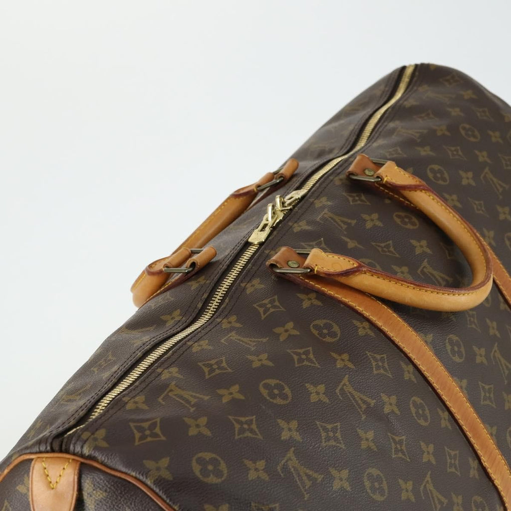Louis Vuitton Keepall Bag Monogram Canvas Brown Canvas Travel Bag Bag (Pre-Owned)