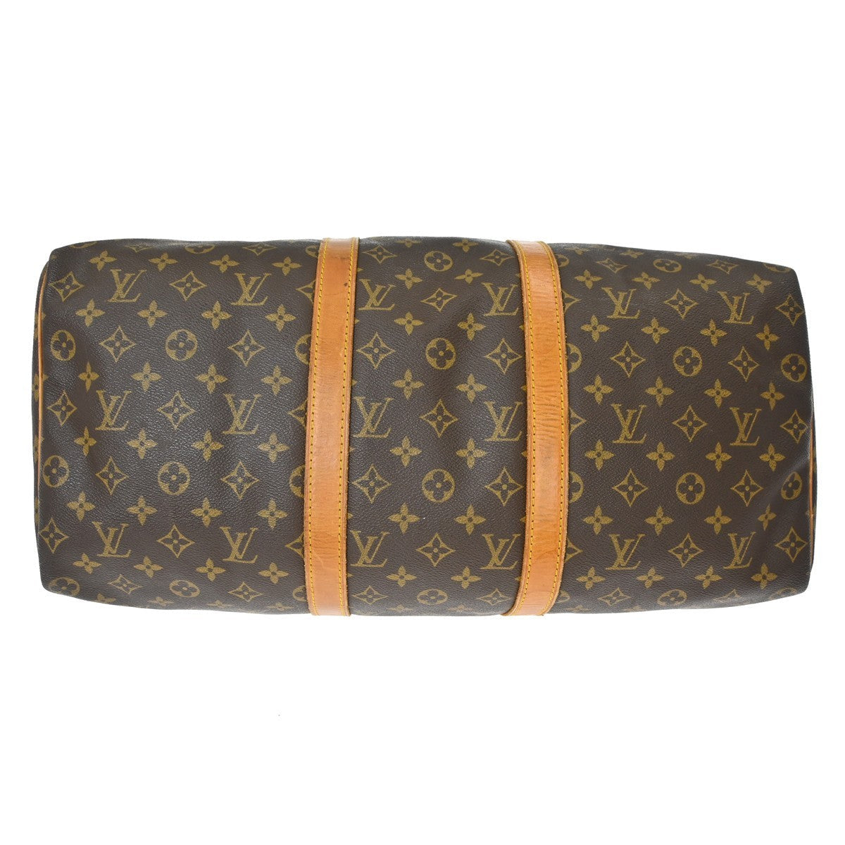 Louis Vuitton Keepall Bag Monogram Canvas Brown Canvas Travel Bag Bag (Pre-Owned)