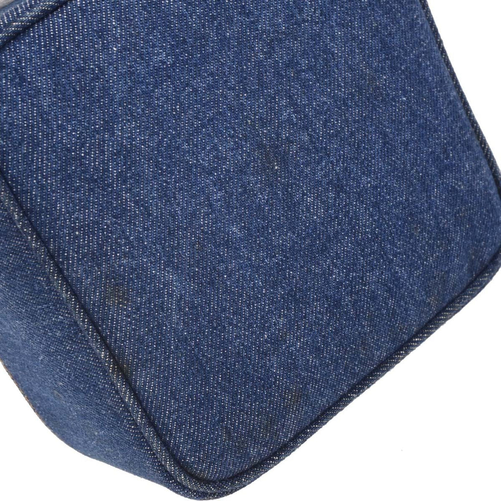 Chanel Vintage Cc Vanity Case Denim Blue Denim_Jeans Handbag (Pre-Owned)