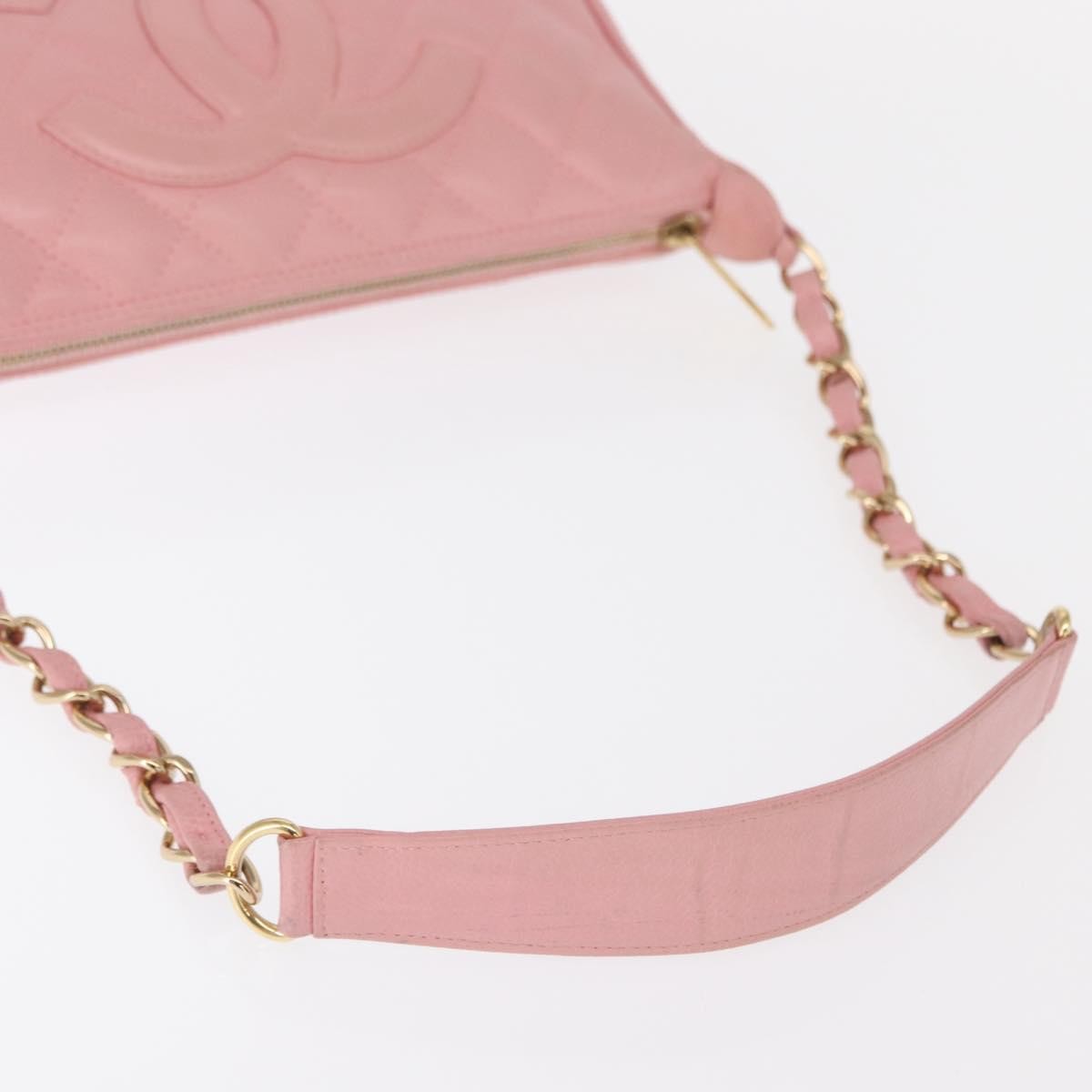 Chanel Timeless Cc Chain Shoulder Bag Quilted Caviar Pink Leather Shoulder Bag Bag (Pre-Owned)