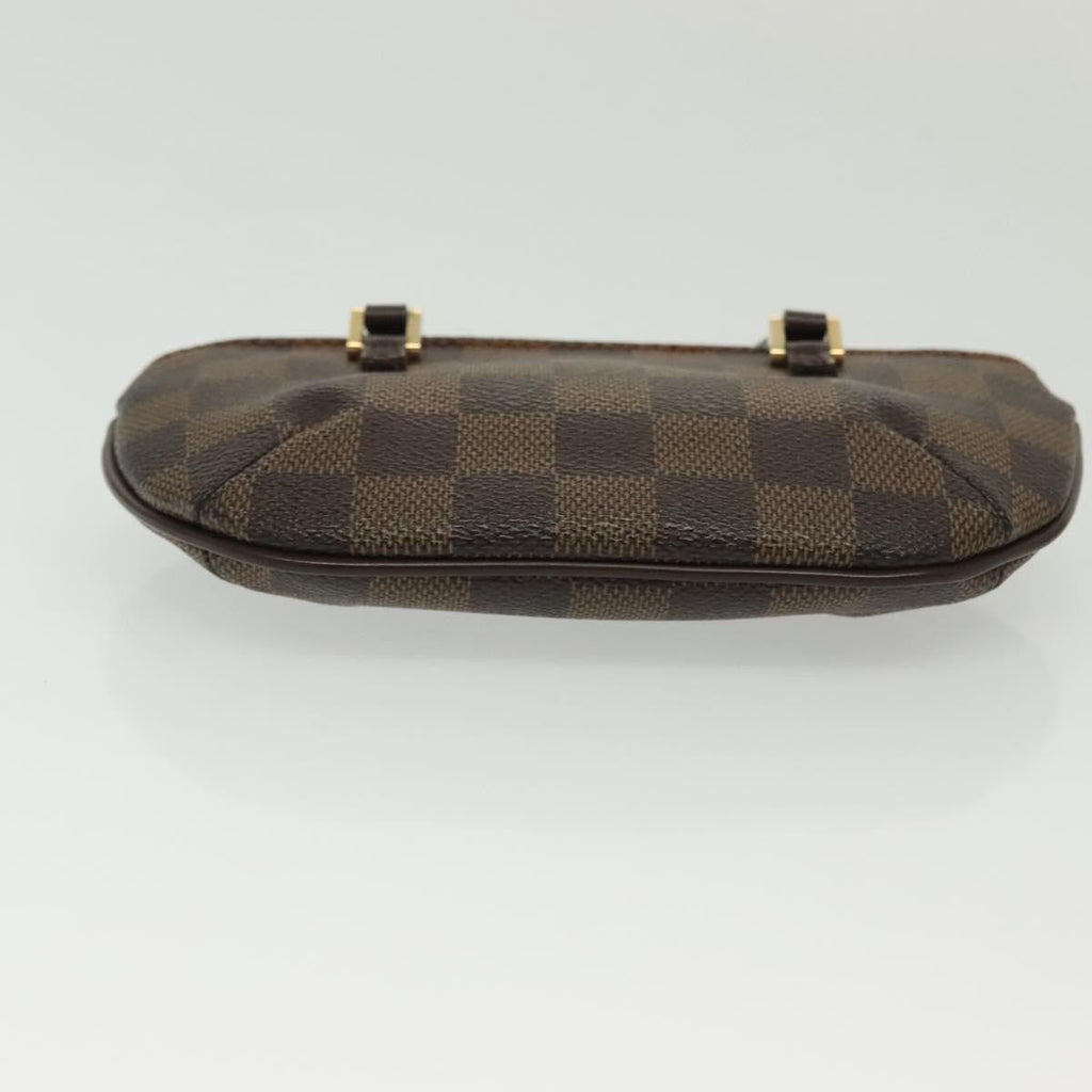 Louis Vuitton Manosque Pochette Damier Brown Canvas Clutche & Pouche Bag (Pre-Owned)