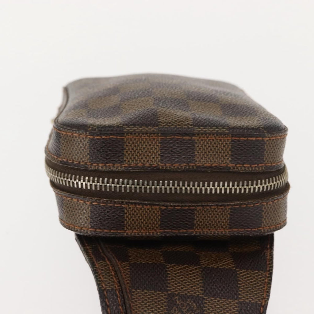Louis Vuitton Geronimos Waist Bag Damier Brown Canvas Shoulder Bag Bag (Pre-Owned)