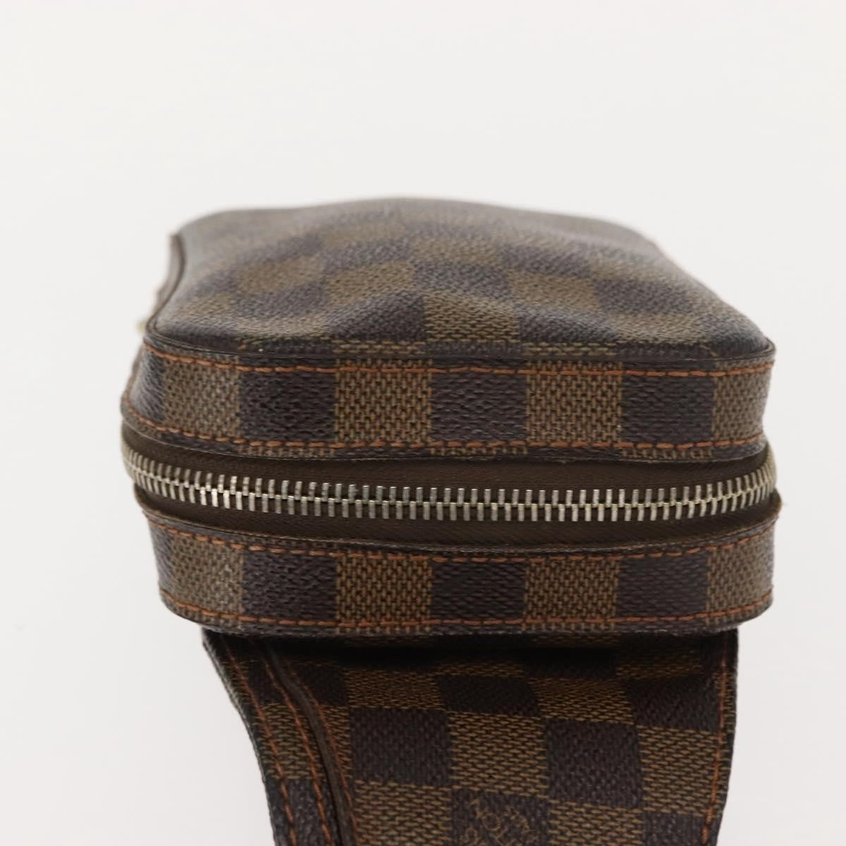 Louis Vuitton Geronimos Waist Bag Damier Brown Canvas Shoulder Bag Bag (Pre-Owned)