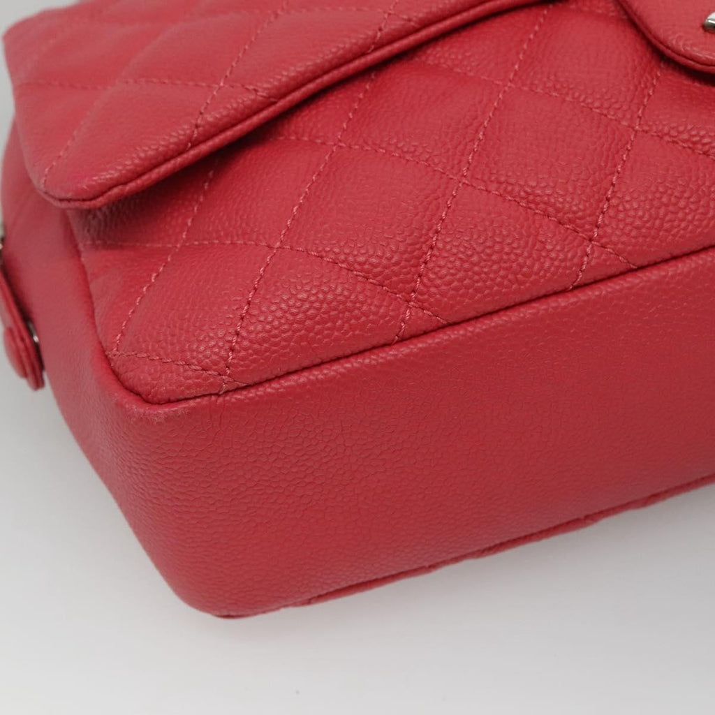 Chanel Flap Shoulder Bag Quilted Lambskin Pink Calfskin Shoulder Bag Bag (Pre-Owned)