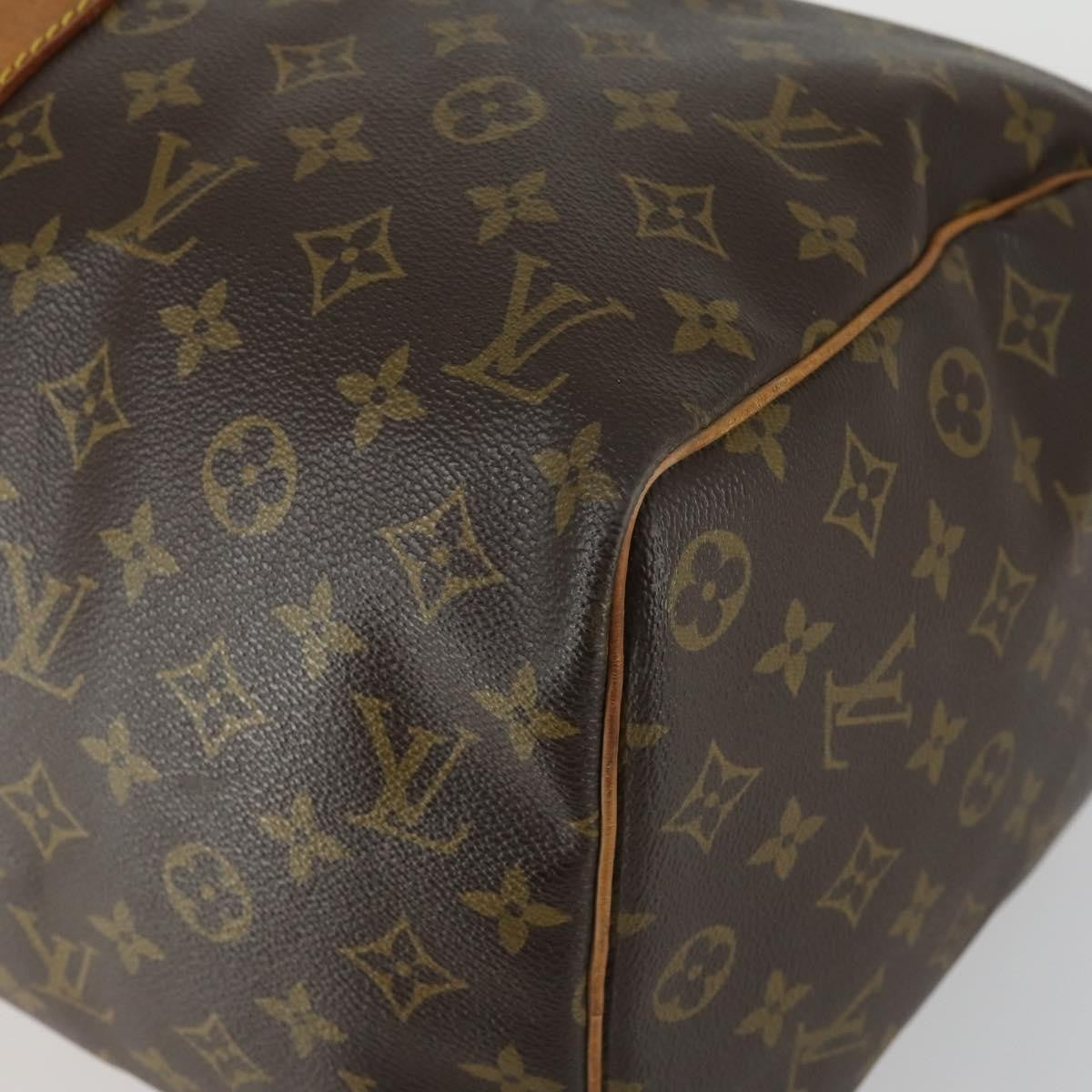 Louis Vuitton Keepall Bag Monogram Canvas Brown Canvas Travel Bag Bag (Pre-Owned)