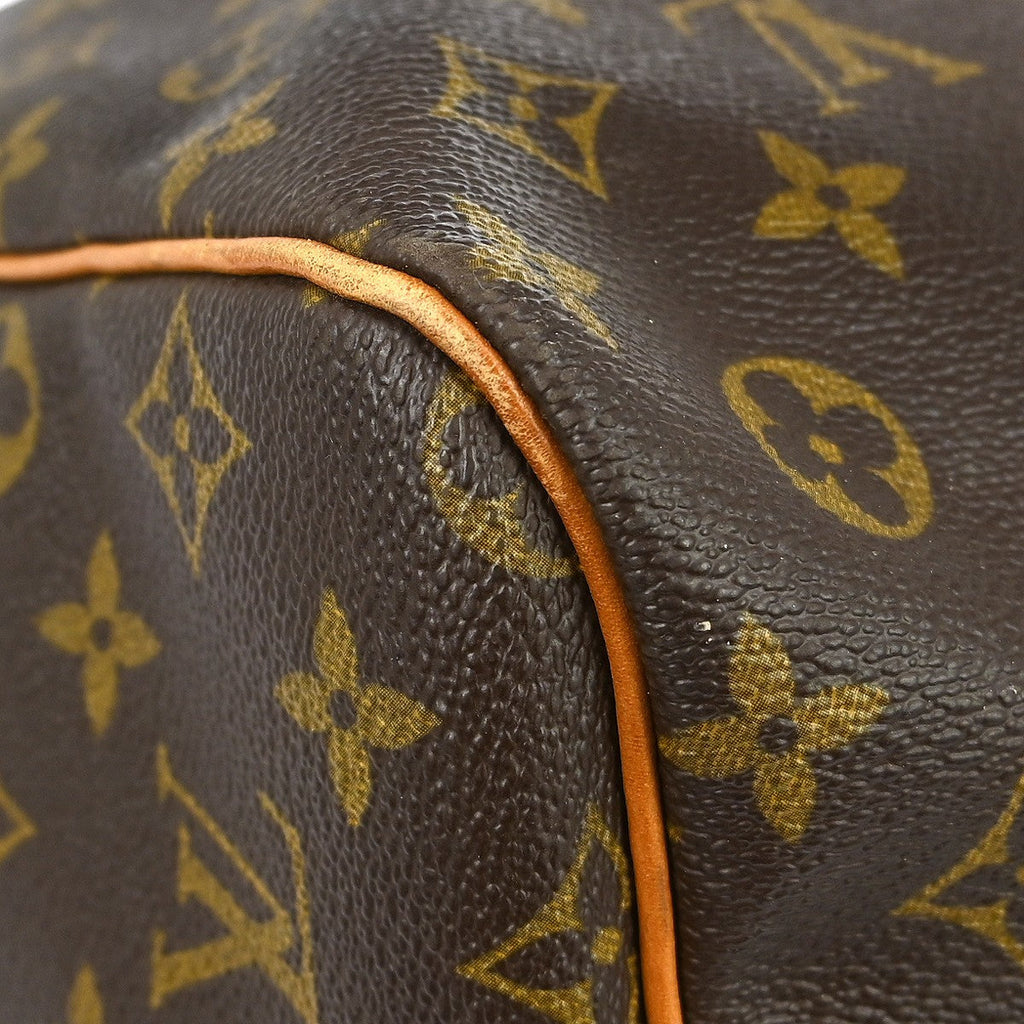 Louis Vuitton Keepall Bag Monogram Canvas Brown Canvas Travel Bag Bag (Pre-Owned)