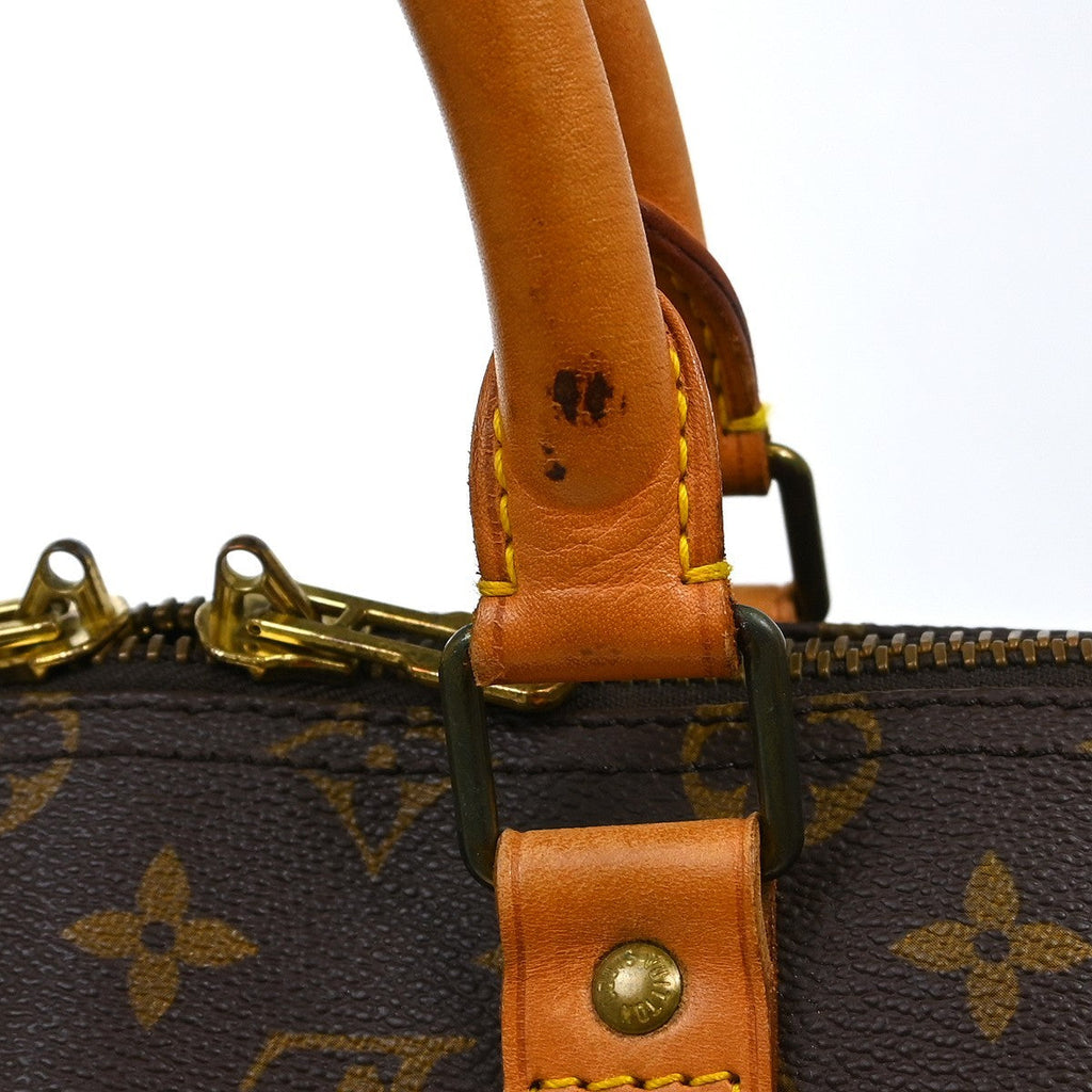 Louis Vuitton Keepall Bag Monogram Canvas Brown Canvas Travel Bag Bag (Pre-Owned)